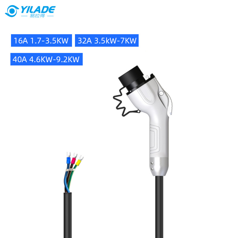 YILADE 3.5KW 22KW Type2 to Type 2 16A 32A EV Retractable Charging Cable Reel for Car