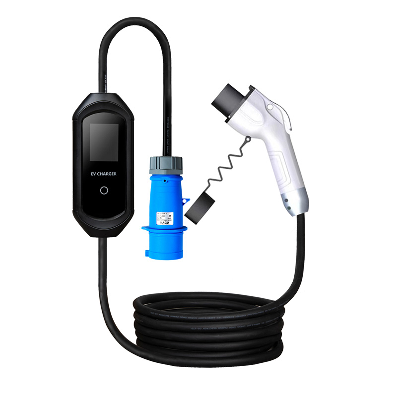 16A 3.5kW 32A 7kW Type 2 Portable EV Charger IEC 62196 Cable for New Energy Car