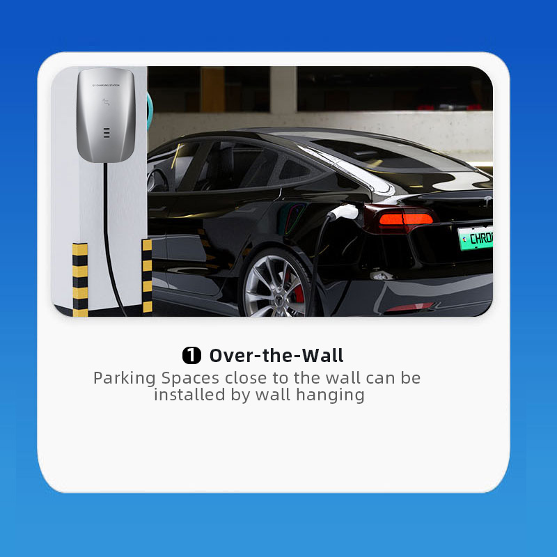 European Standards 1 Phase Current Switching 32A AC EV Charger Type2 Wallbox 7KW Electric Car EV Charging Station