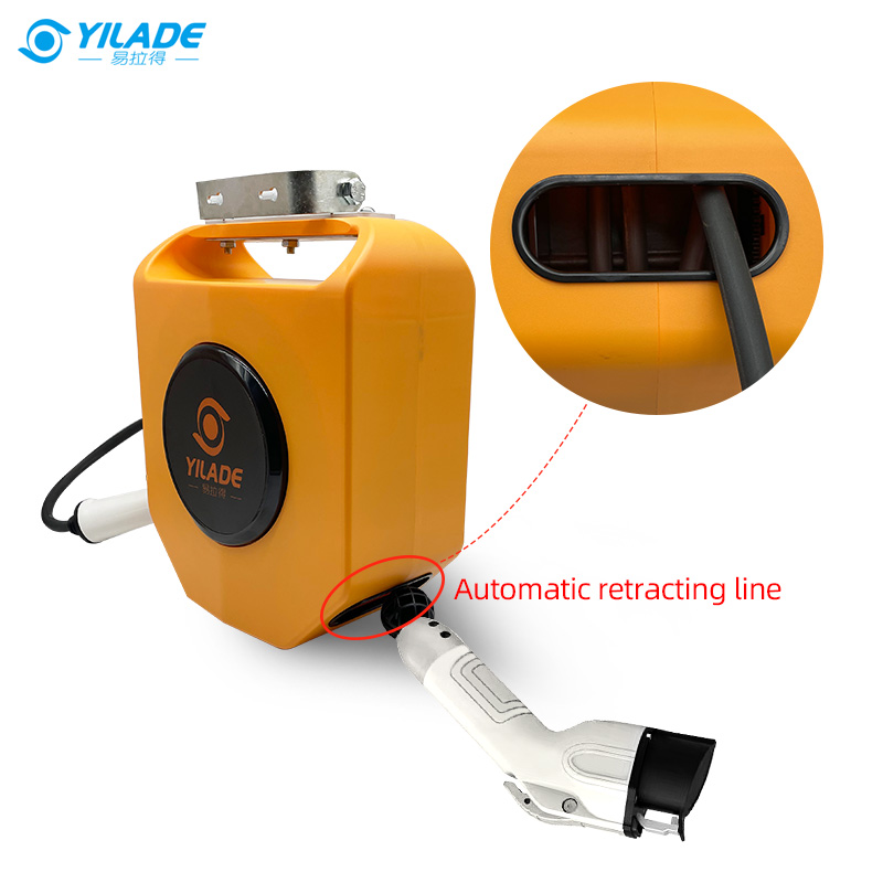 Retractable Charge Cable Type 2 to Type 1 3.5KW to 7KW Electric Car Charging Cable Reel