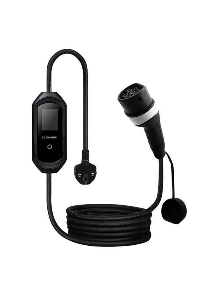 EV Portable Charger Type 2 GBT Type 1 J1772 Charger Cable WallBox 7KW 8A 10A 13A 16A 32A Adjustable Current 5M Car Fast Charger