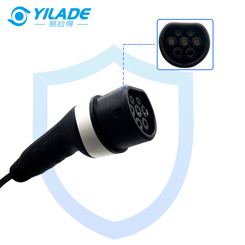 EV Portable Charger Type 2 GBT Type 1 J1772 Charger Cable WallBox 7KW 8A 10A 13A 16A 32A Adjustable Current 5M Car Fast Charger