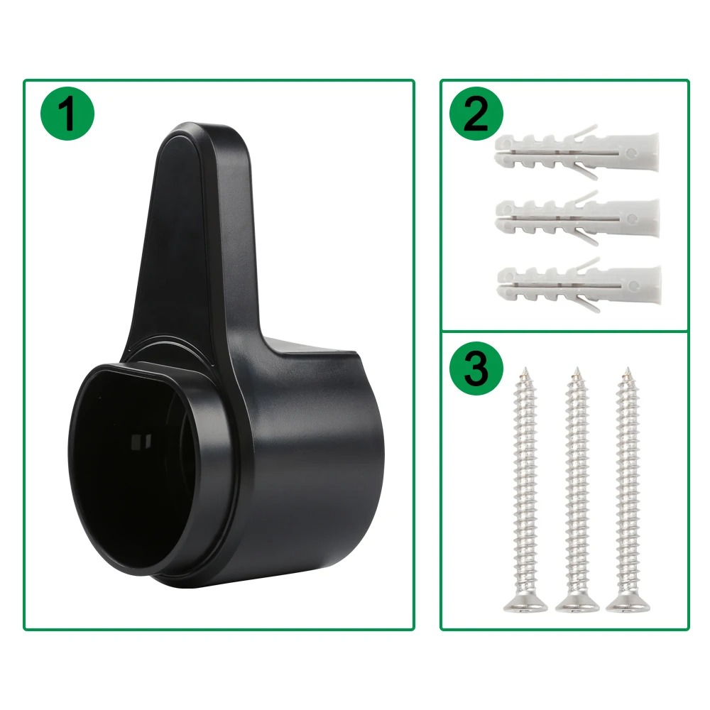 EV Charger Holder Wall-Mount Electric Vehicle Charging Cable Holder Holster Dock for Electric Cars J1772 TYPE 2 GBT Tesla