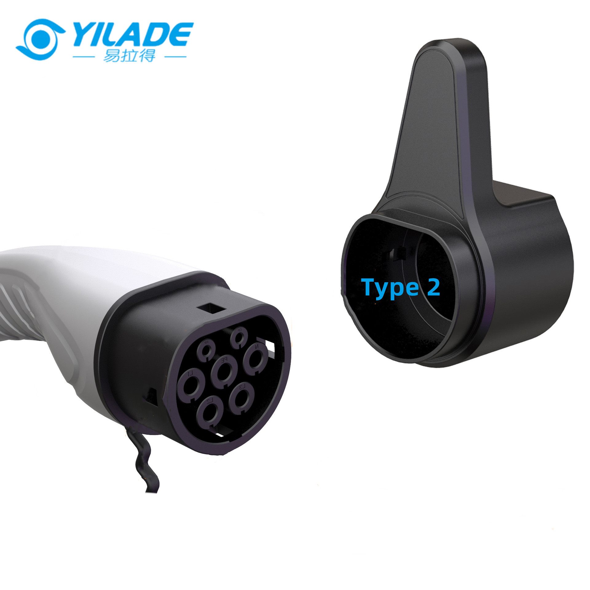 EV Charger Plug Holder for Electric Vehicle Type 2/Type 1 Charging Cable Plug Stand Extra Protection Wallmounted Wallbox